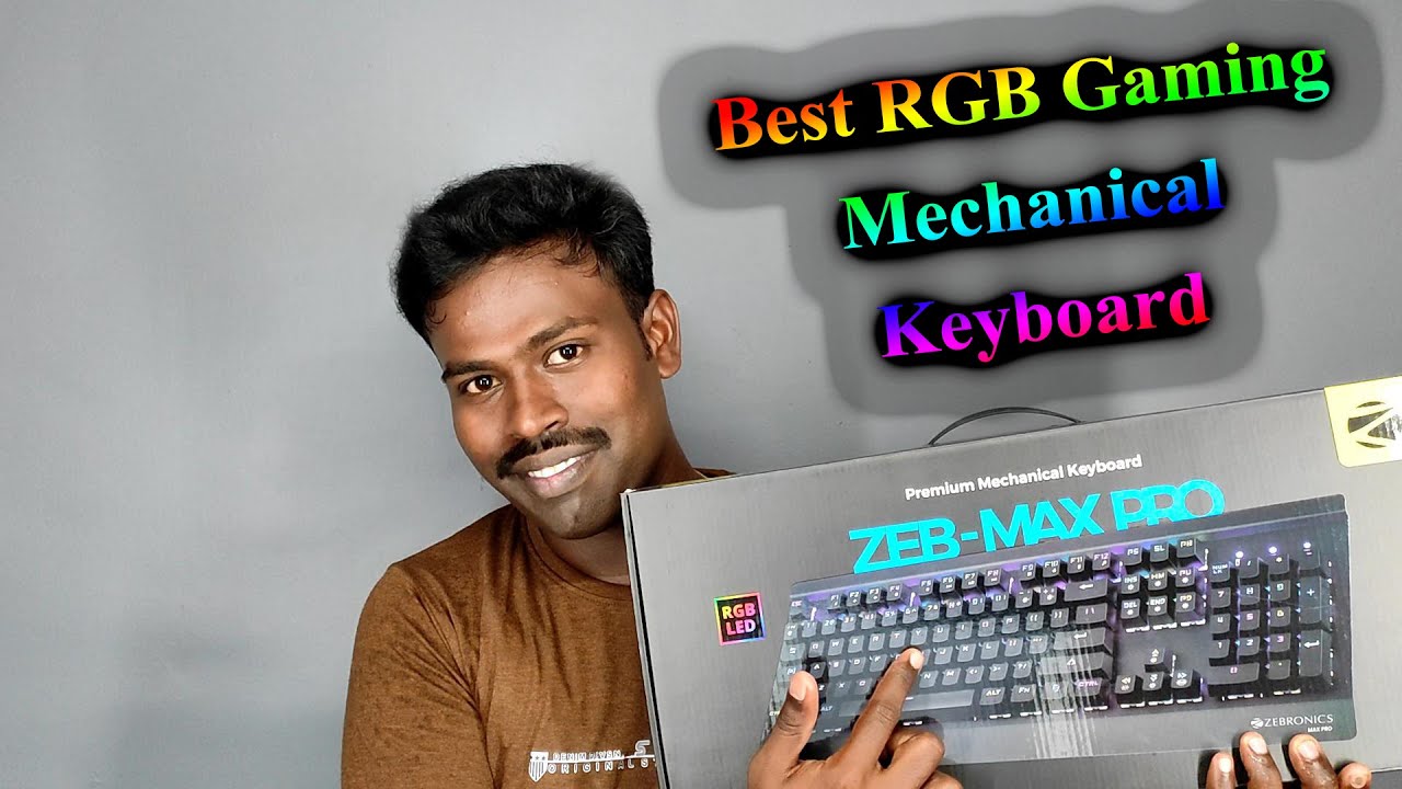 Zebronics Zeb-Max Pro Best RGB Gaming Keyboard Review in Tamil