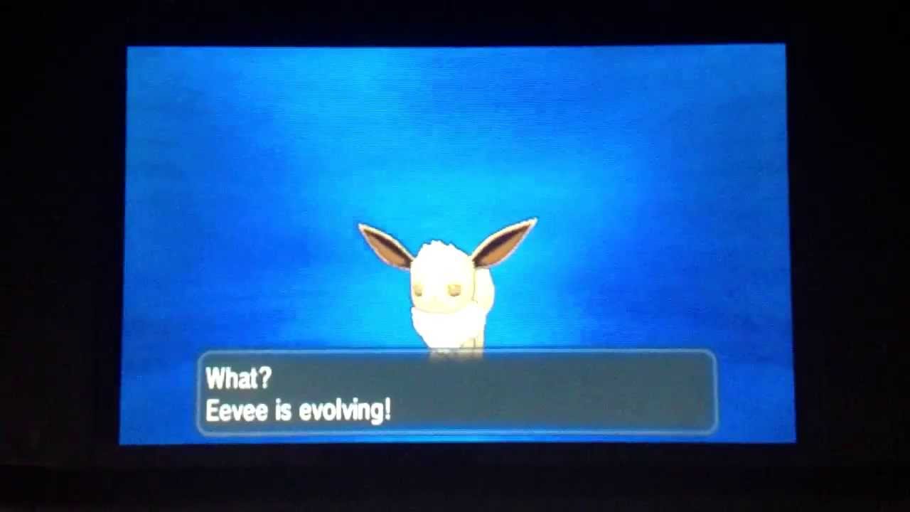 Eevee evolves into Sylveon in Pok&eacute;mon Y