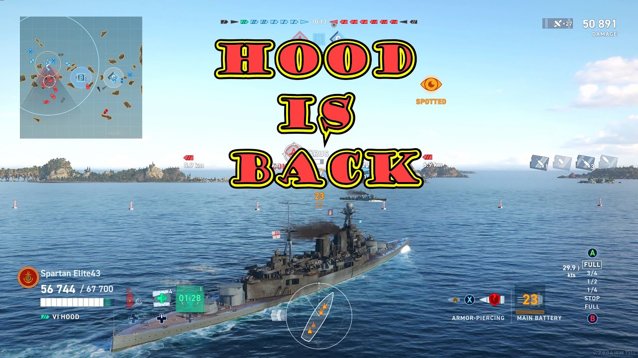 Back In The Hood! (World of Warships Legends Xbox one X) 4k