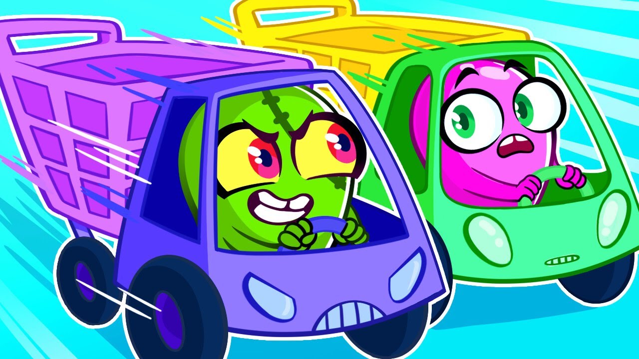 Grocery Store 🛒 Fun Shopping Cart Game 😍 Zombie Pretend Play with Slick Slime Sam Song