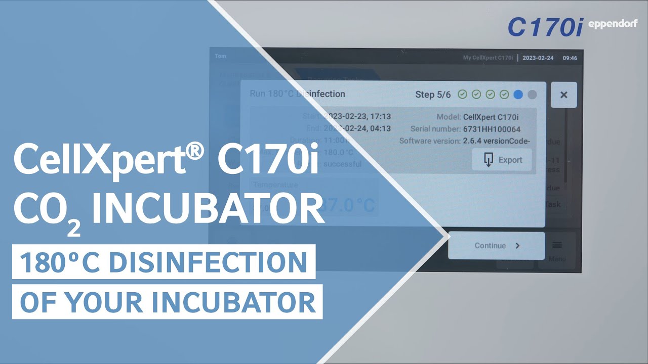180°C Disinfection of Your CellXpert® CO2 Incubator