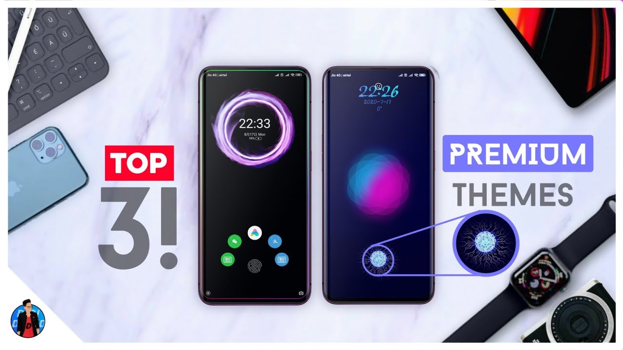 Miui 11 Top 3 Premium Themes EP. 8| Under Display Fingerprint,New Charging Animation Should Try Now