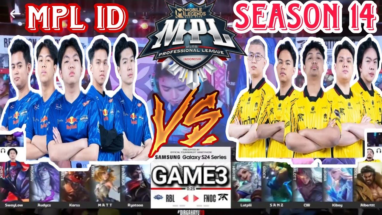(MPL INDONESIA 🇮🇩 S14) FANATIC ONIC VS REBELLION GAME 3 CASTER ENGLISH WEEK 1 day 2  Mobile Legends