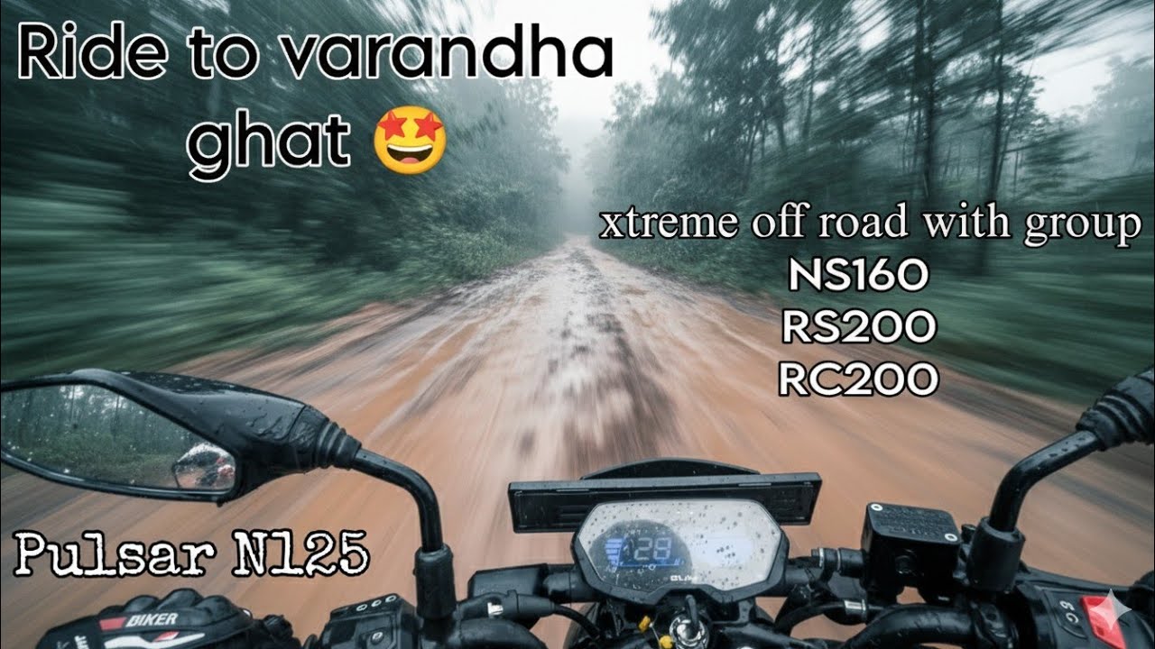 Ride to varandha Ghat⛰️ on N125 || Xtreme off road || Sunday Ride With Group