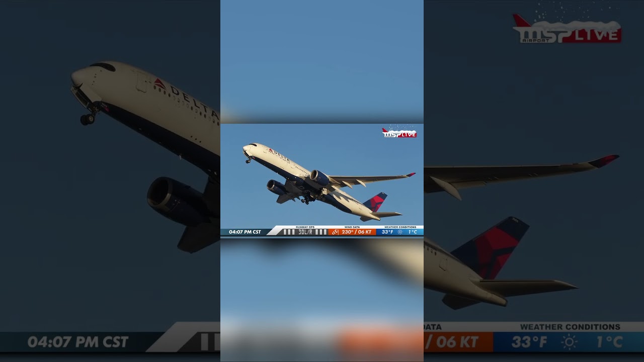 A350 Ferry Flight Departs MSP 