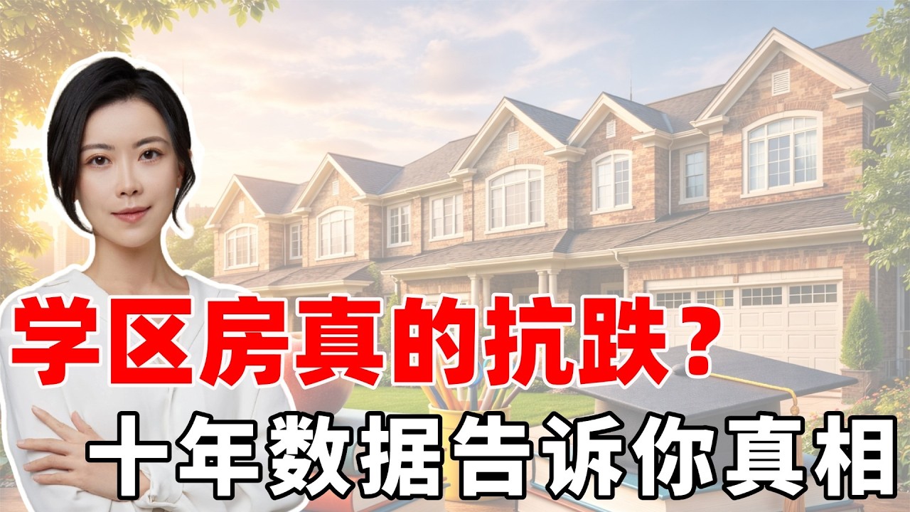 学区房真的抗跌吗？10年数据告诉你真相！