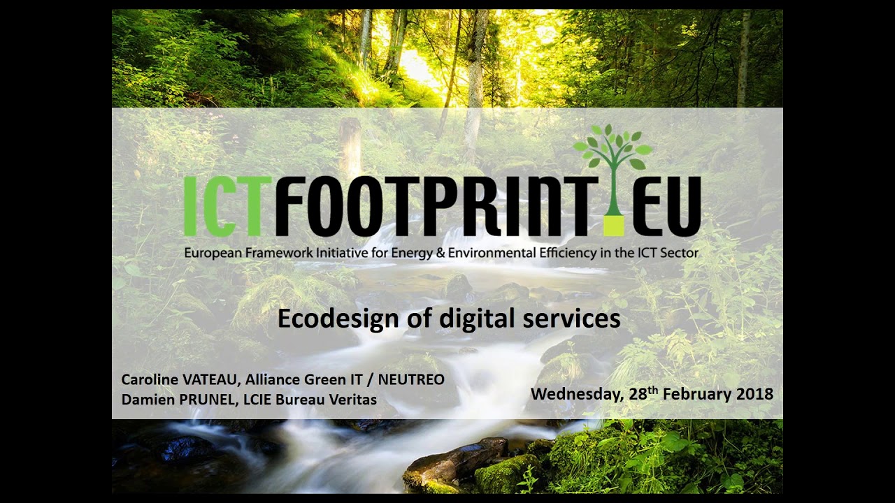 How to ecodesign digital services? Focus on the GreenConcept project