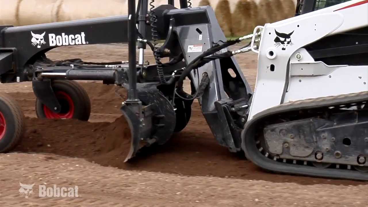 Как настроить лазерную насадку для грейдера Bobcat