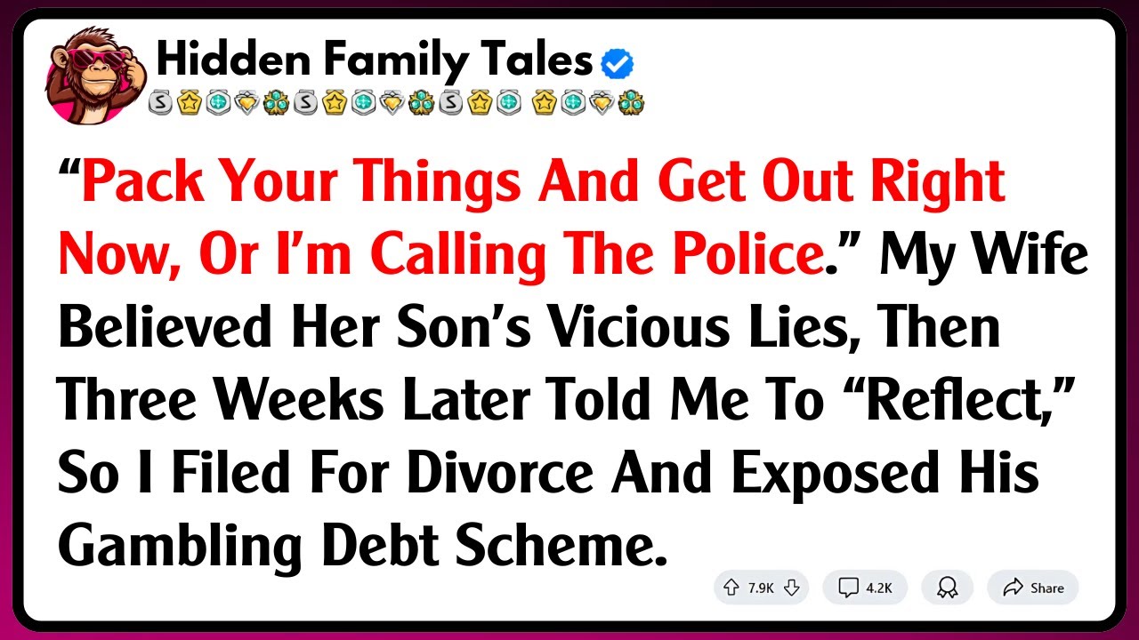 “Pack Your Things And Get Out Right Now, Or I’m Calling The Police.” My Wife Believed Her Son’s...