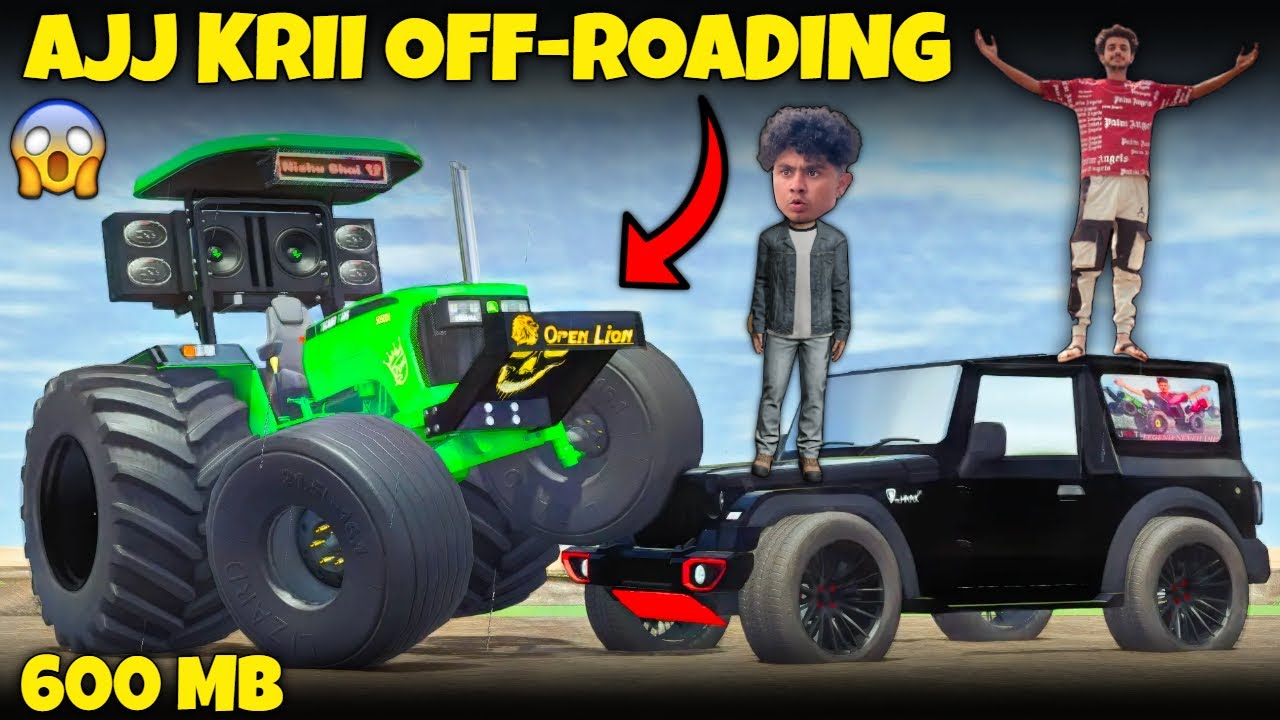 OFF-ROADING NISHU BHAI KE TRACTOR KE SATH !! FS 25