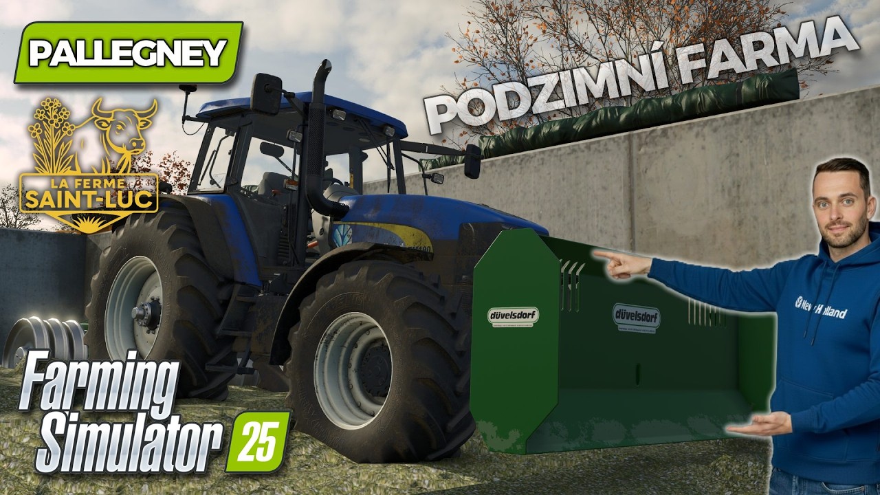 FS25 | Pallegney #09 | Podzim končí! Siláž hotová a krávy dostávají krmení | Let’s Play