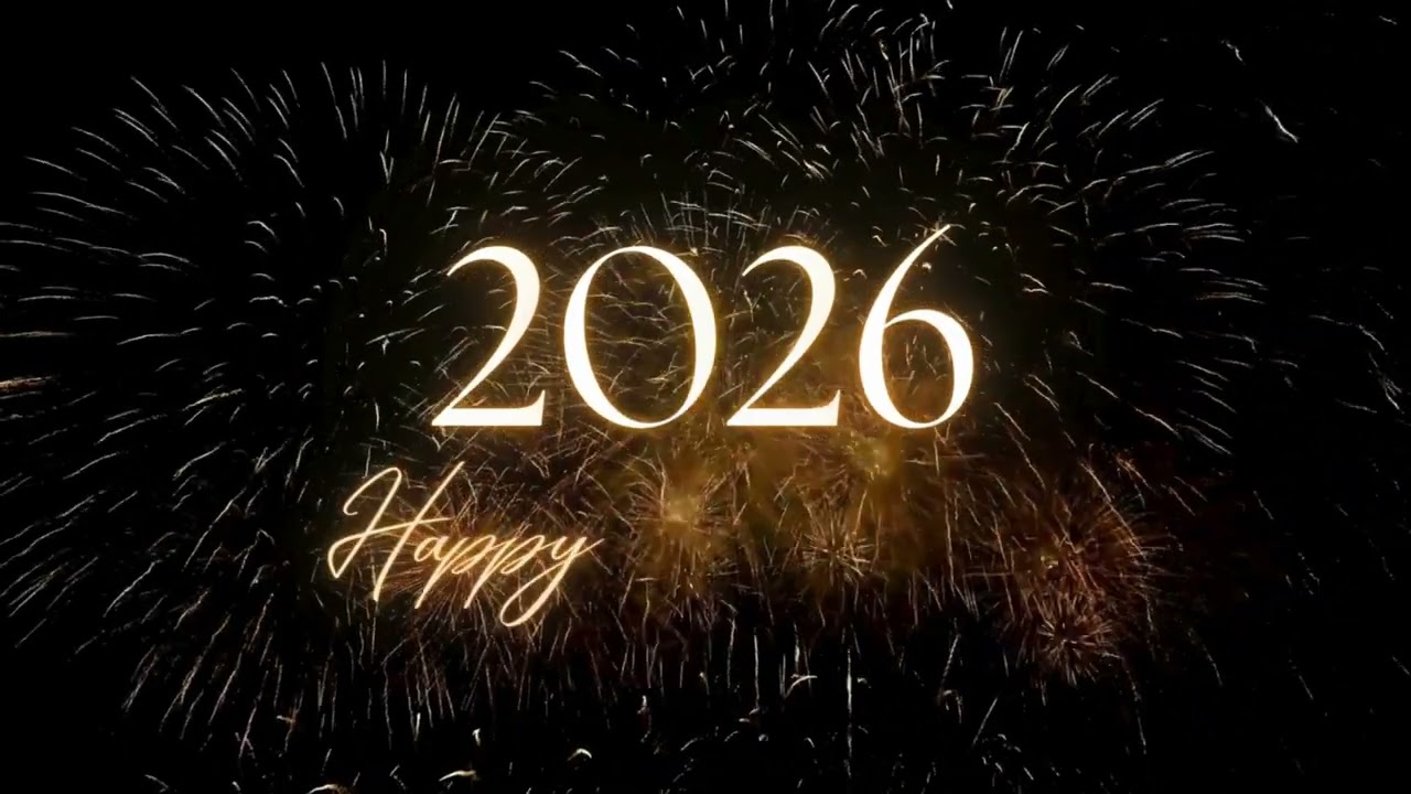 🎇 Happy New Year 2026 4K | Stunning Celebration Video with Fireworks, Wishes & Golden Text