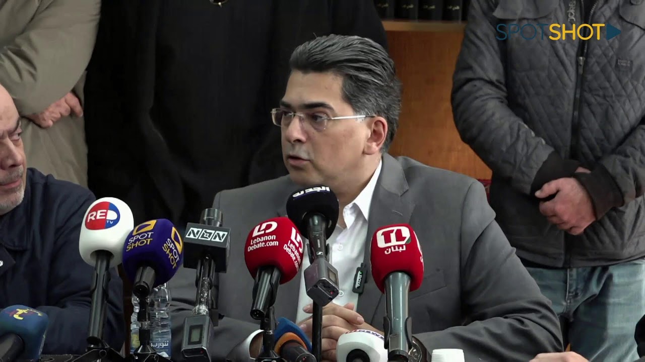 كلمة وزير الاعلام بول مرقص خلال جولته على النازحين في الدكوانة