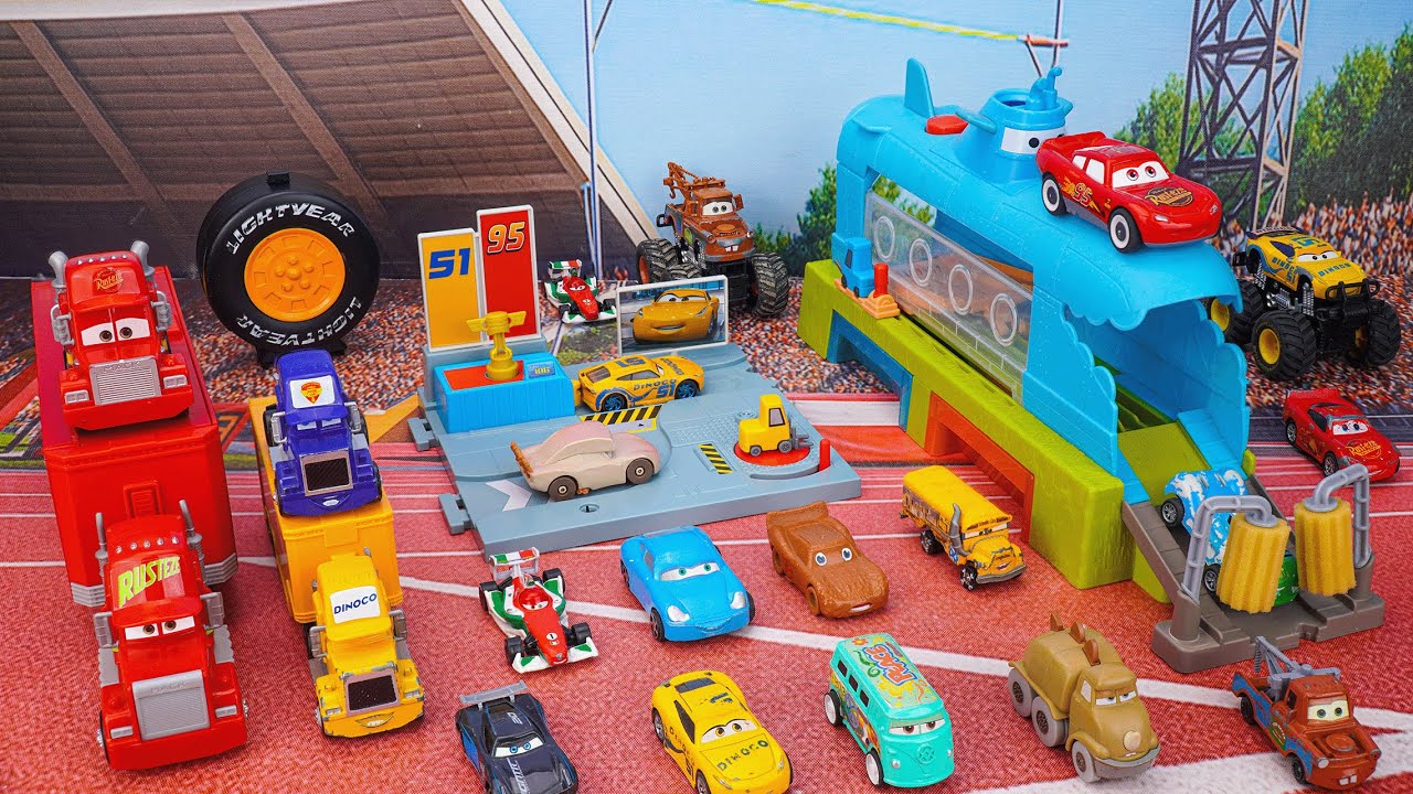 Disney Pixar Cars Unboxing Review | Lightning McQueen Cars Track and Mini Cars Set