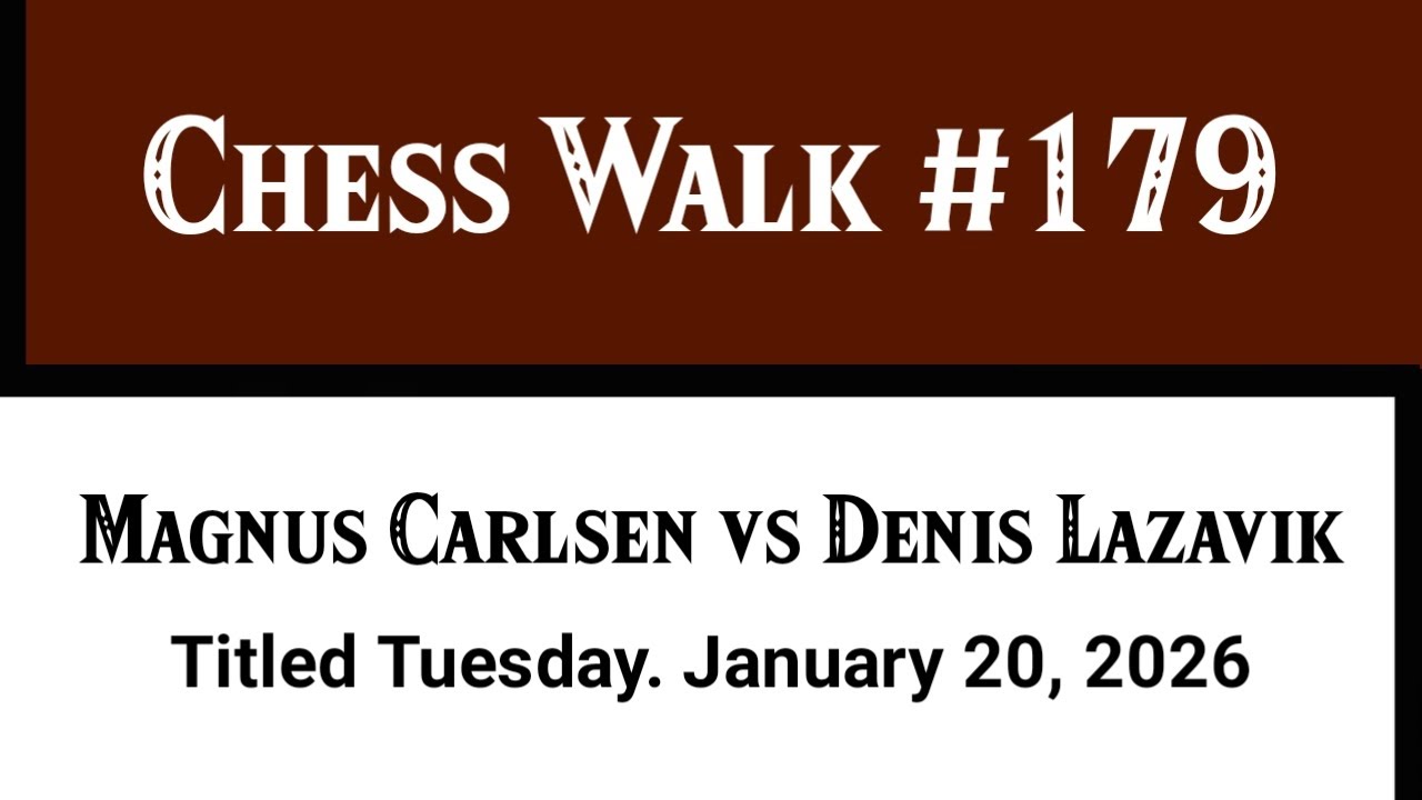Magnus Carlsen vs Denis Lazavik• Titled Tuesday. January 20, 2026