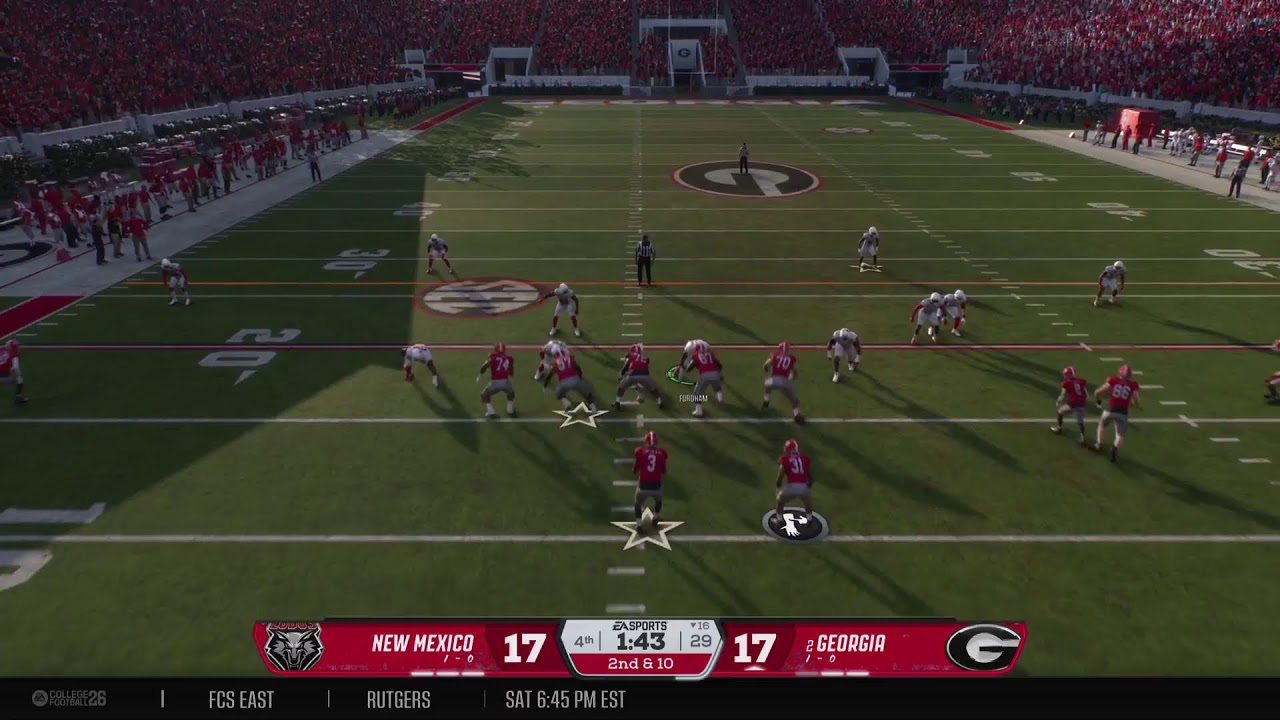 EA College Football 26 Dynasty 2031 Week 3 New Mexico @ Georgia