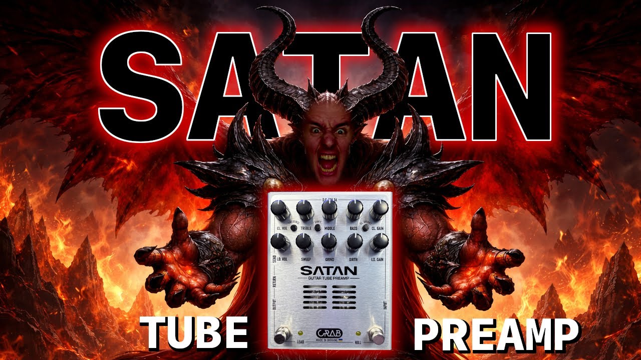 CRAB AMPS - Satan Guitar Tube Preamp Pedal - Metal