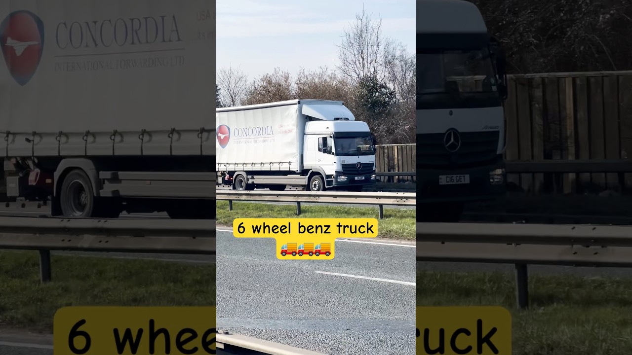 Six-Wheel Mercedes-Benz Truck | 🚛🔥 | #mercedesbenz #truck #sixwheel