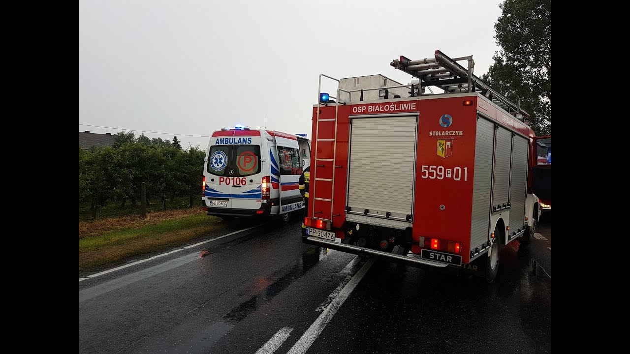 [ALARMOWO] SLRt 559[P]02 OSP Białośliwie od środka do kolizji na DK10