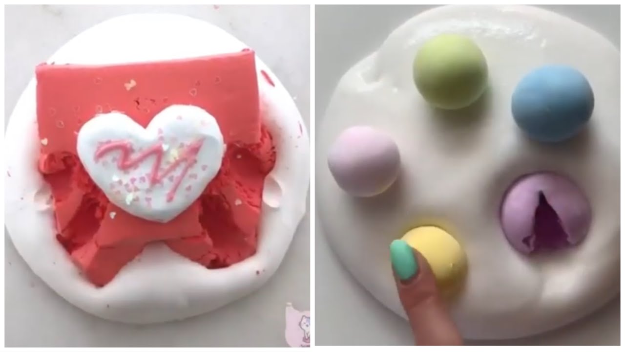 Satisfying Clay Slime Mixing #2 | 紙粘土スライム音フェチ