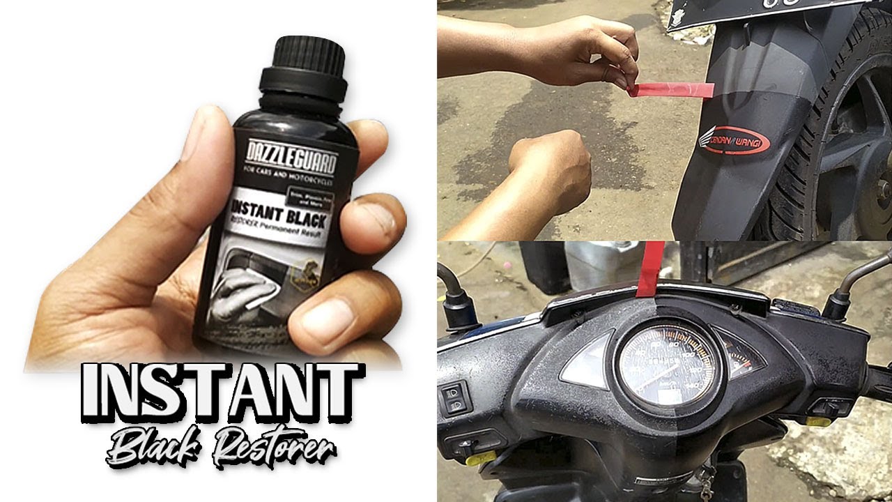 Cara Mengembalikan Panel Plastik Yang Kusam | PENGHITAM TRIM | Dazzle Guard Instant Black Restorer