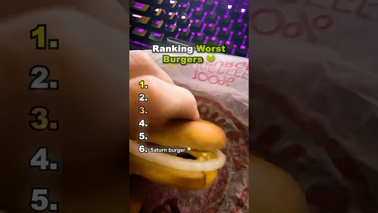 The worst burgers 🤢 