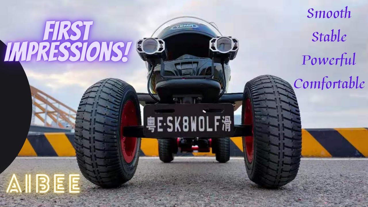 AIBEE 1000 electric skateboard - first look / first impressions / unboxing and quick review