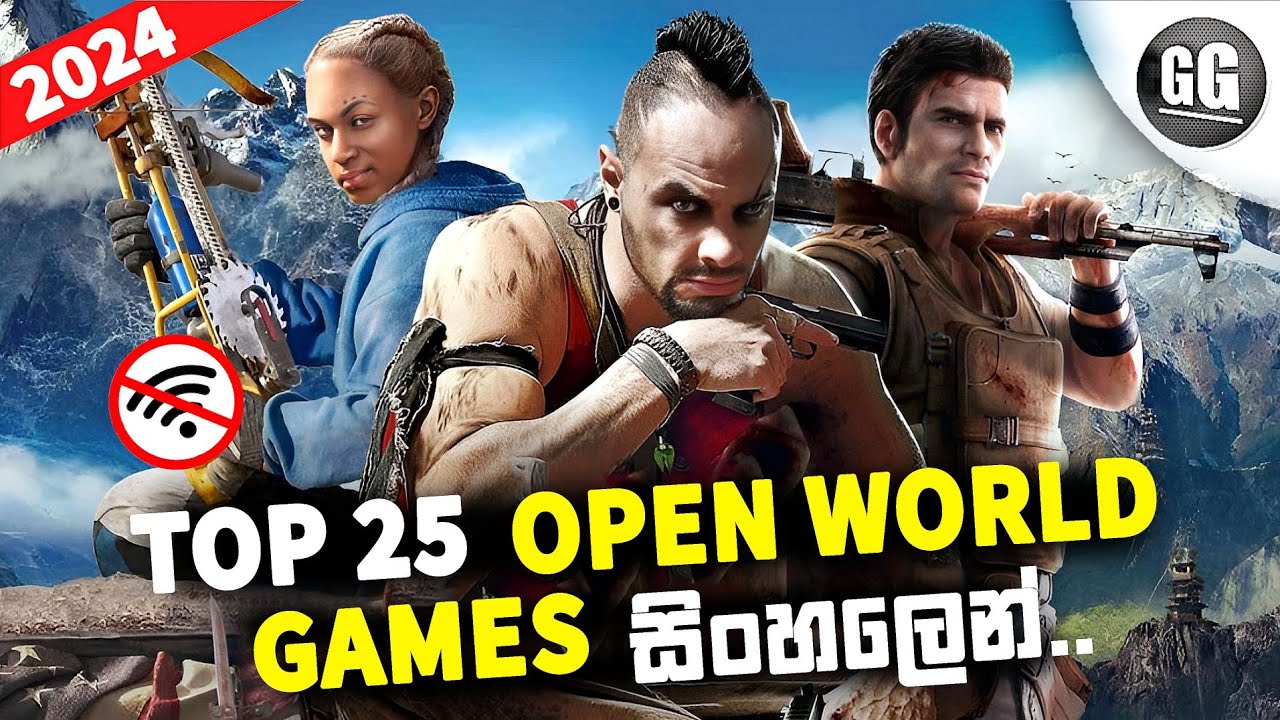 Top 25 Best Offline OPEN WORLD Games On Android & iOS [2024] Sinhala 🇱🇰