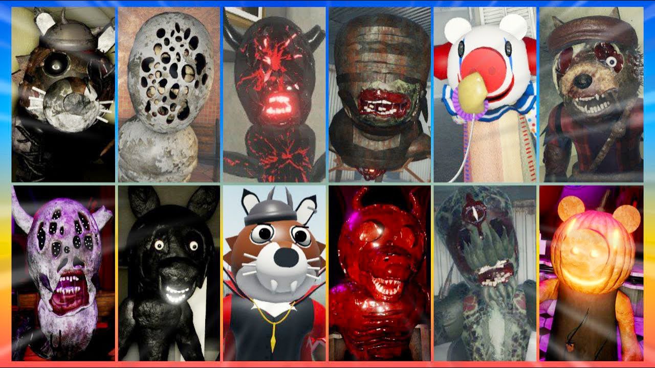 The Piggy Backrooms All RP Mode Jumpscares!!