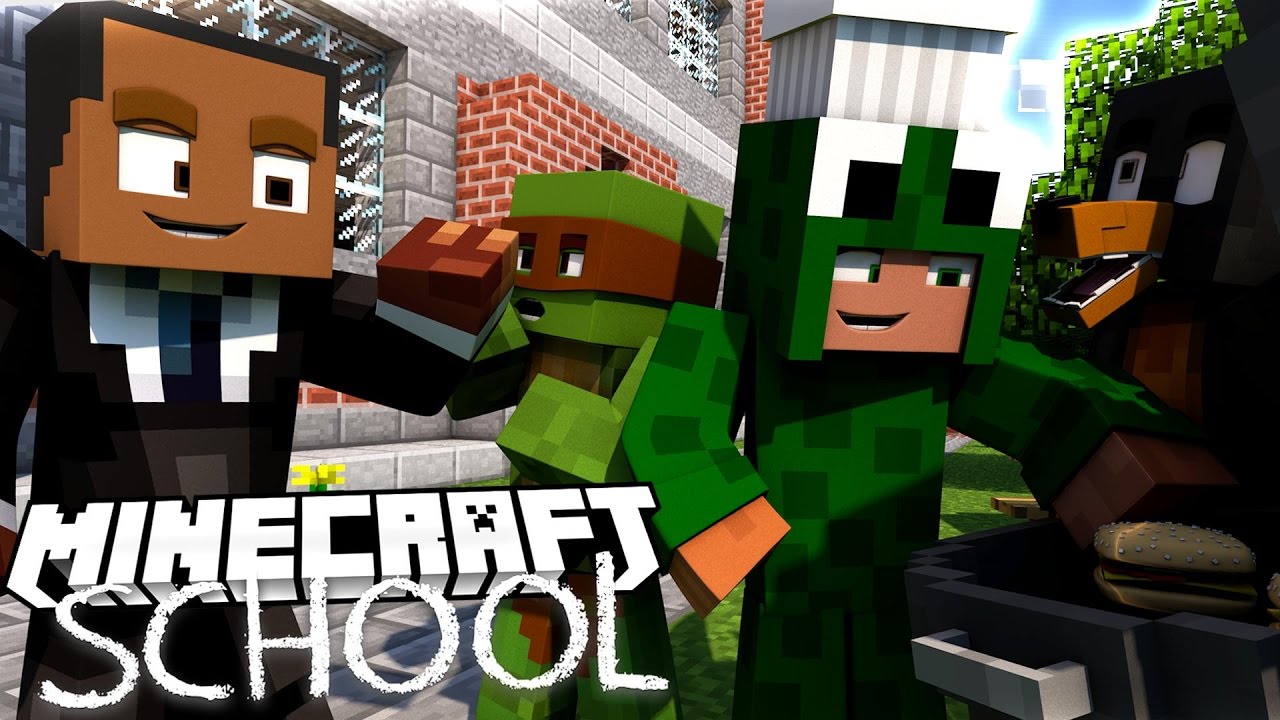 Minecraft School - LITTLE LIZARD CONFESSES HIS LOVE AT THE BBQ!?