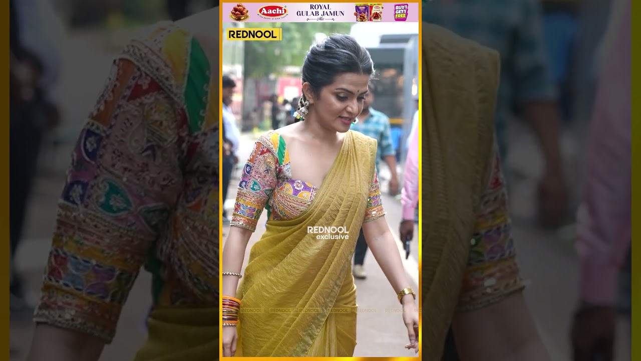Saree-ல அவ்ளோ அழகா இருக்கீங்க DD 😍 தேவதை மாதிரி ❤ | Dhivya Dharshini | Idly Kadai Audio Launch