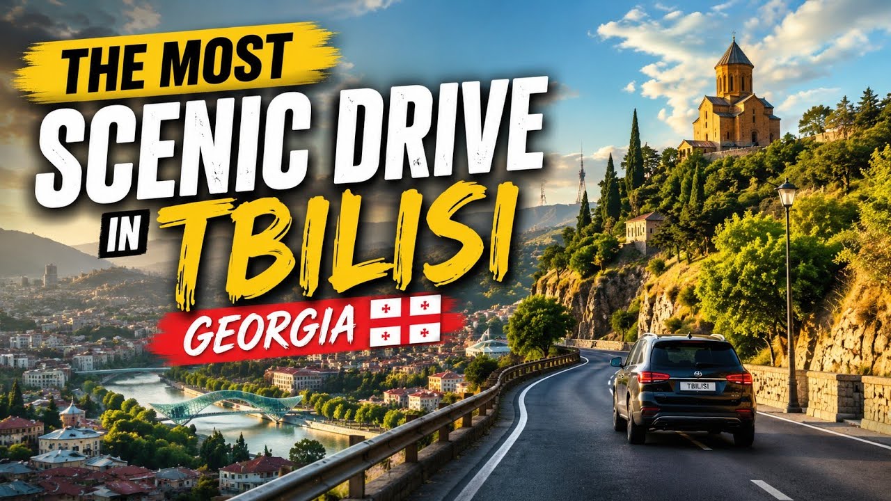 The Most Scenic Drive in Tbilisi City, Georgia 🇬🇪 l Touring Georgia 🇬🇪 