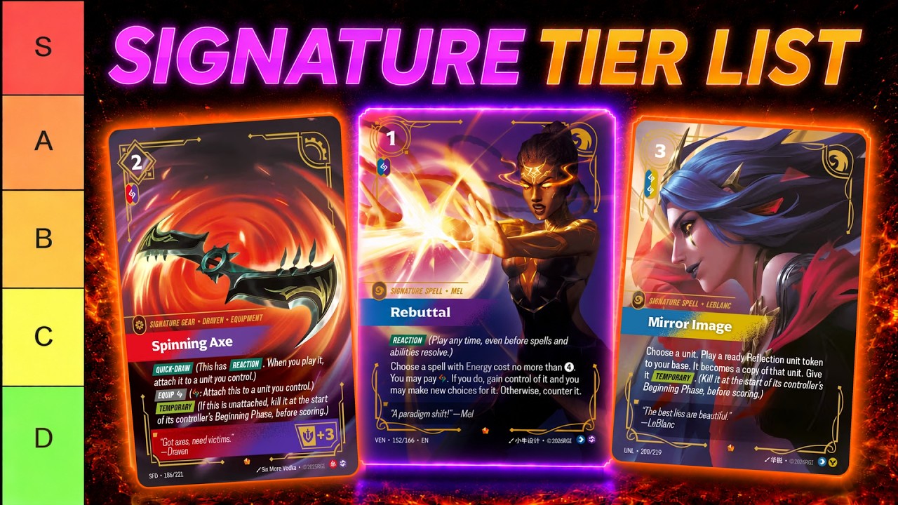 RIFTBOUND Vendetta Tier List! Ranking EVERY Signature