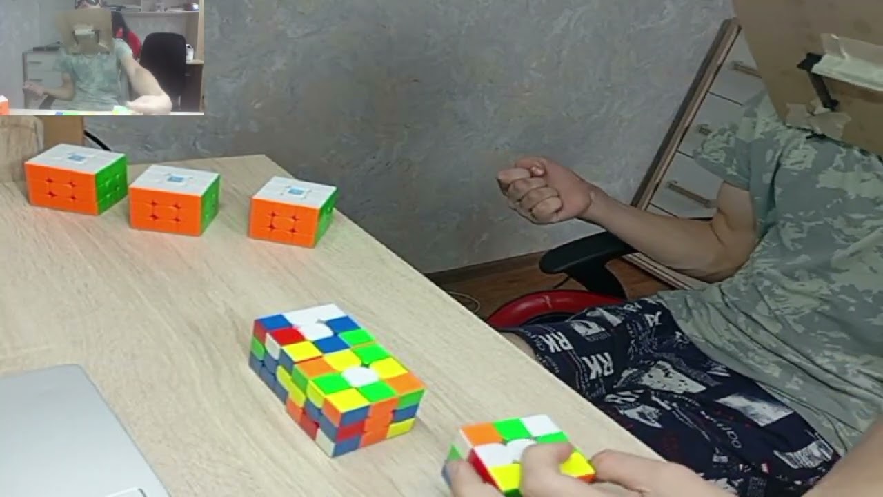 Мульти-блайнд 3х3 6/6 за 32:42.24. Это новый рекорд!