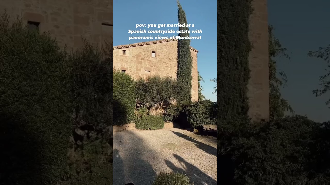Manifesting more venues that look like this | Spain Wedding | La Garriga de Castelladral