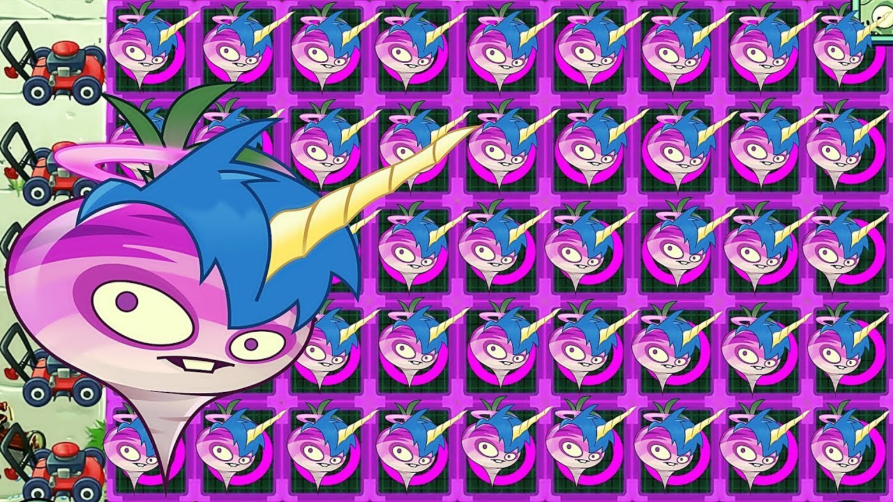 Tile Turnip Max Level Power-Up Vs All Freakin' Zomboss in Plants vs Zombies 2: Gameplay 2018
