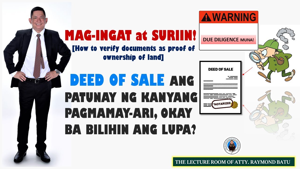 Deed of Sale lang ang patunay ng pagmamay-ari [hindi pa nalipat ang titulo]. Pwede ba itong bilhin?