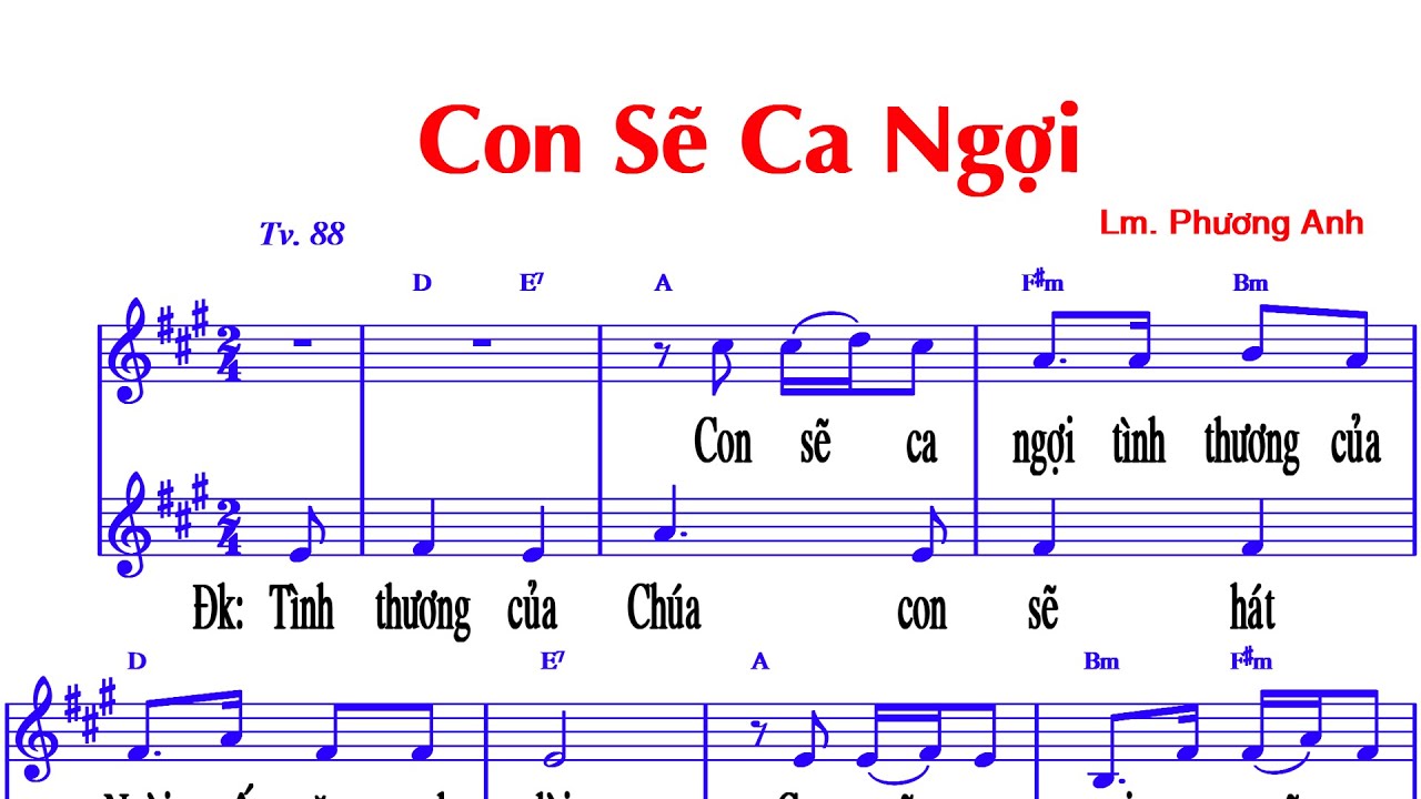 con sẽ ca ngợi -LM Phương Anh