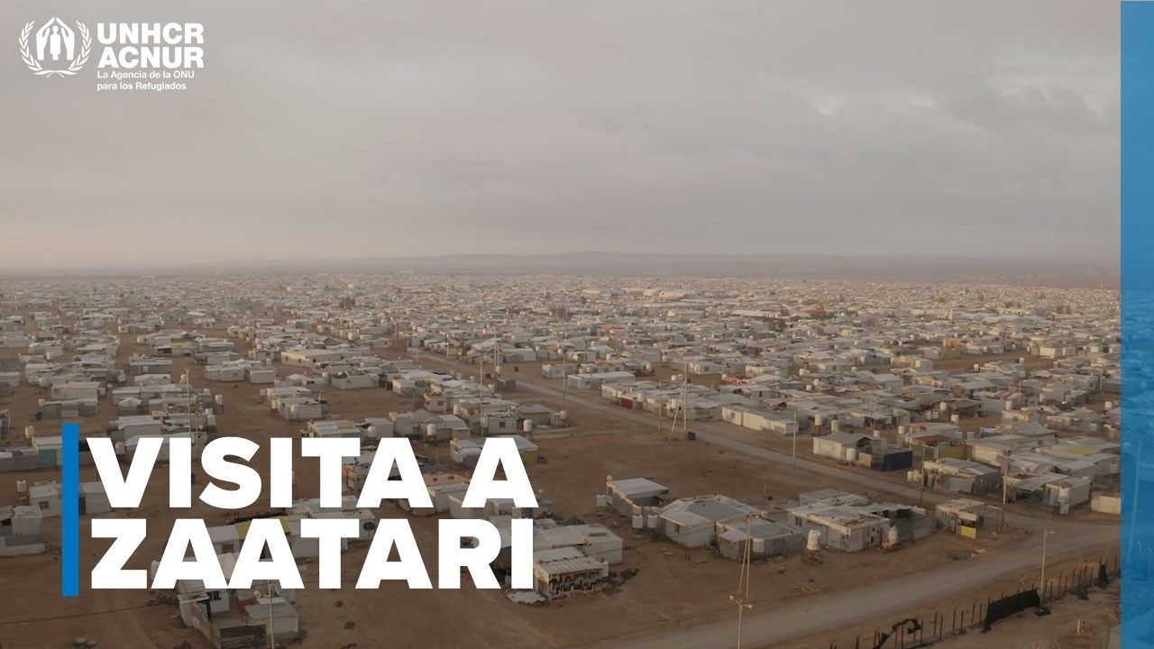 Barham Salih se reúne con personas refugiadas sirias en Zaatari