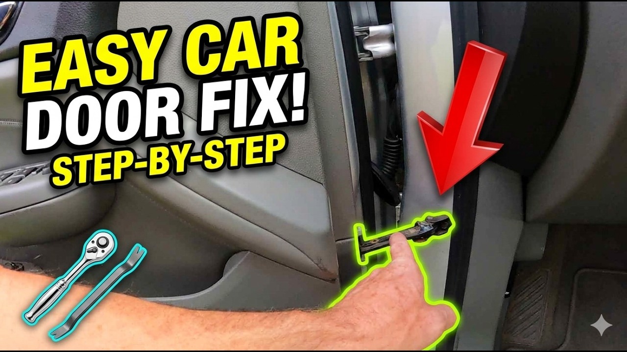 2010-2016 Cadillac SRX Door Check Replacement & Door Panel Removal - Door Stopper Check Link Limiter
