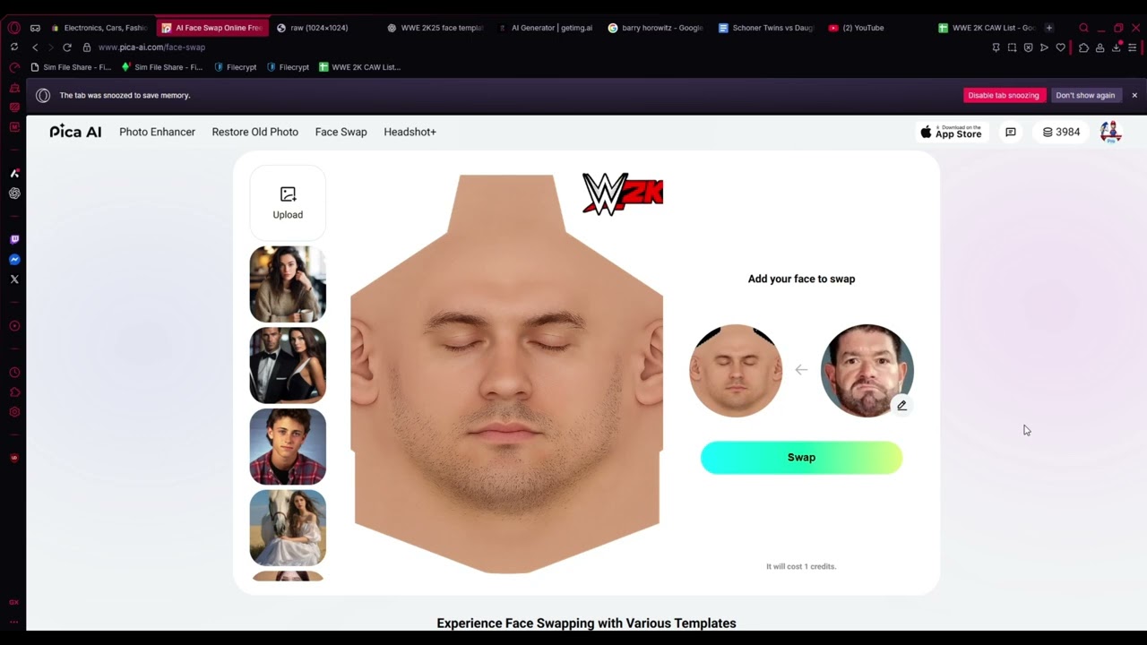 WWE 2K25 Face Texture Template and Face Scan Creation Tutorial