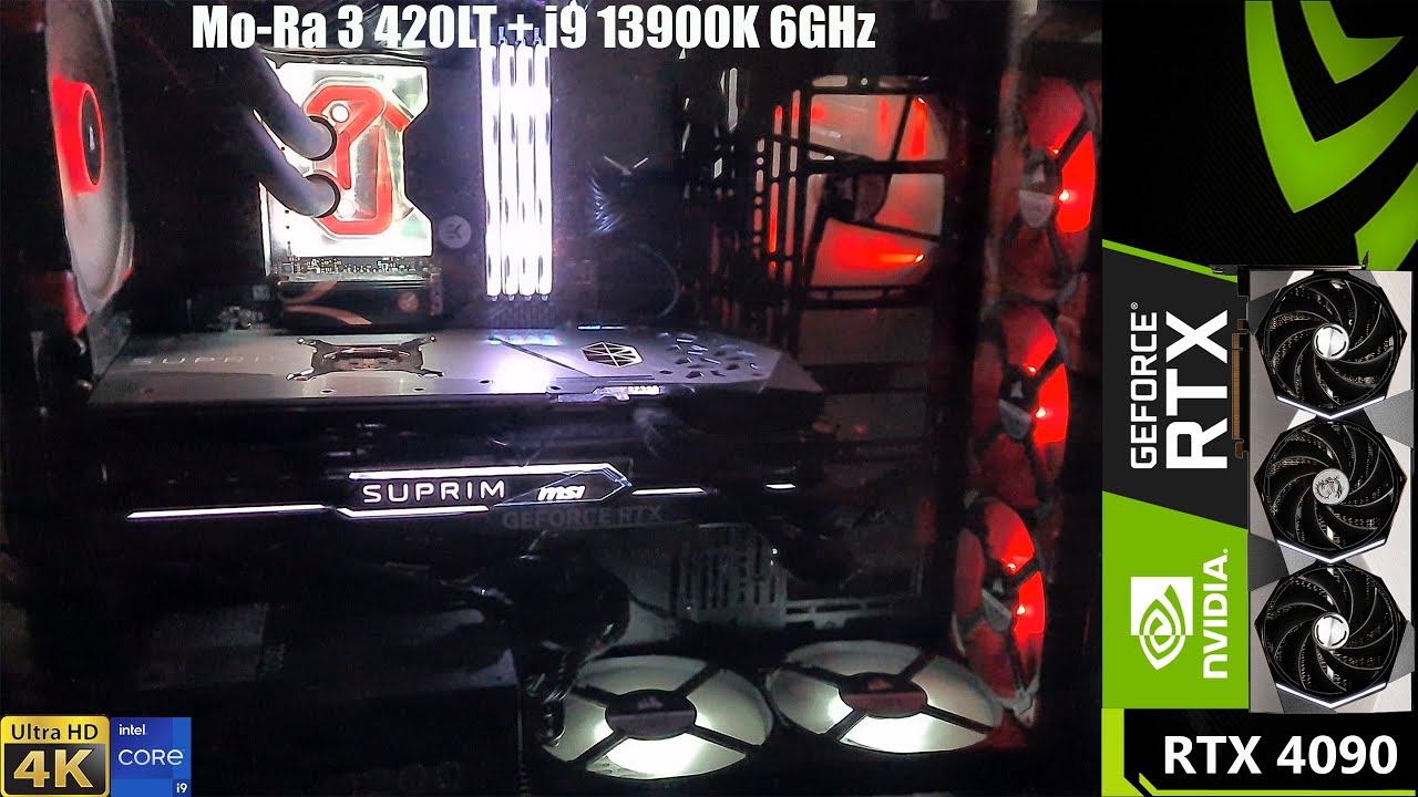 Радиатор Mo-Ra 3 420LT, эффективность охлаждения EK Quantum Velocity 2 | i9 13900K 6 ГГц