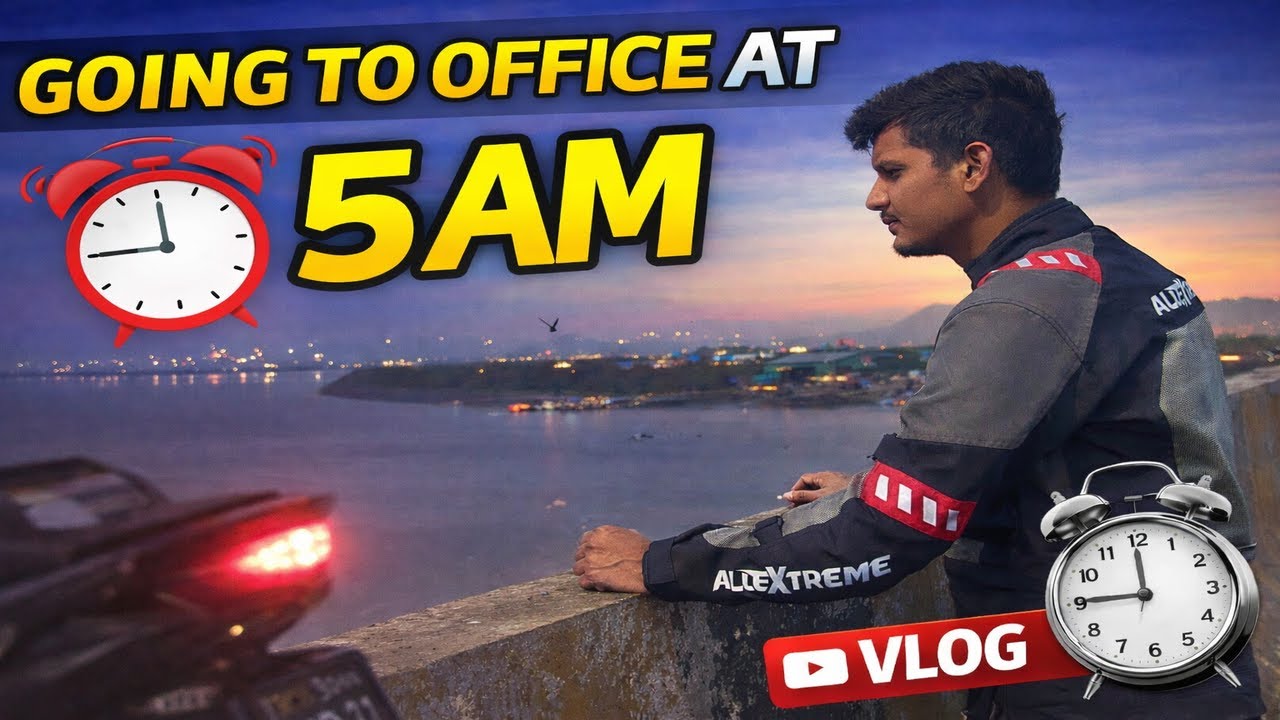 Going to Office at 5 AM 😴 | Real Morning Struggle Vlog #MorningRoutineIndia#OfficeLife#VishalsLens