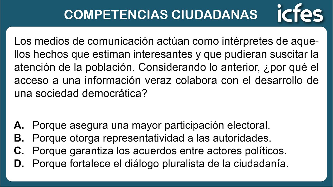 📚 ICFES 2024 | Sociales: Competencias ciudadanas