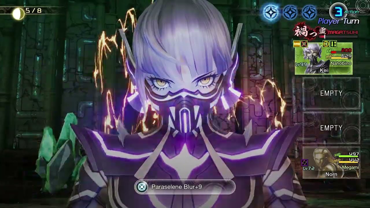 SMTV:V Demifiend 2 Turn Kill Paraselene Blur Showcase (Hard, NG, No Strategize, No Incense, No DLC)