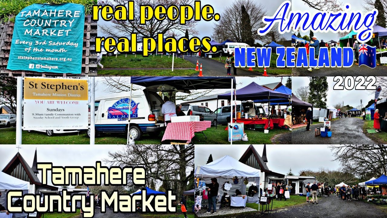 《4K》Ride-Walk| Tamahere Country Market| Dog-Friendly Monthly Farmer's Market| Amazing New Zealand