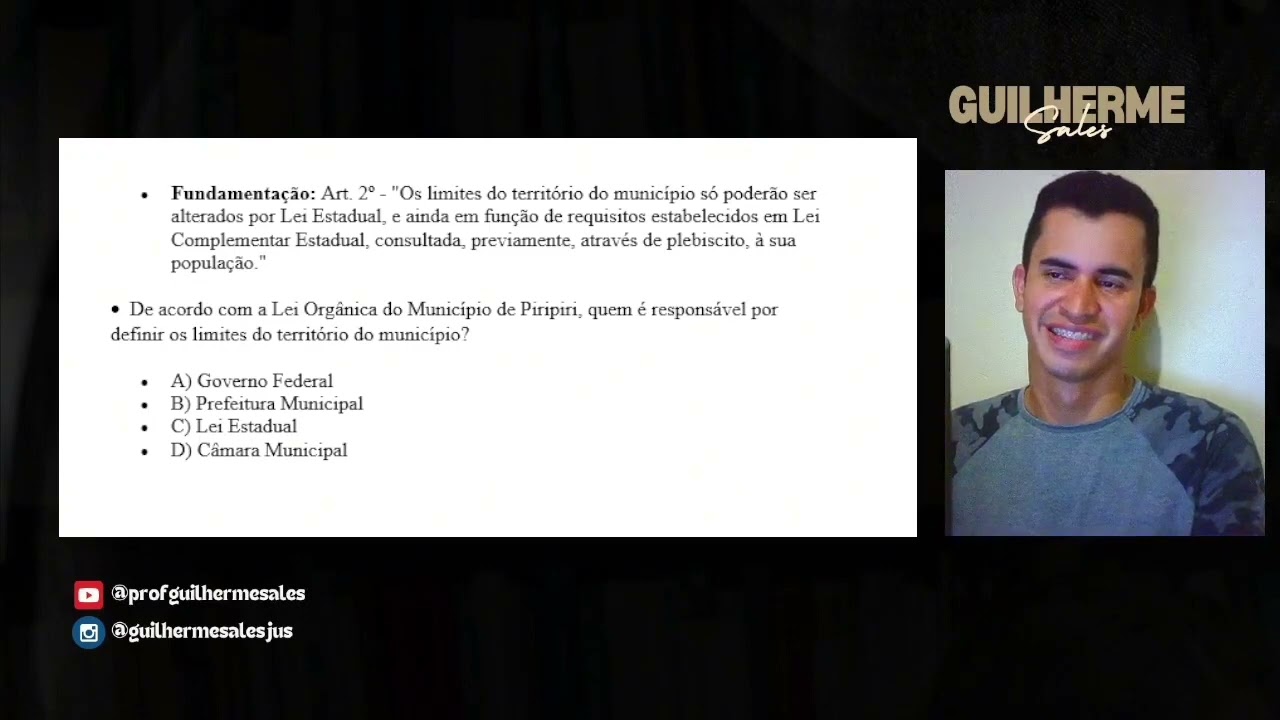 Lei Orgânica de Piripiri- GCM PIRIPIRI- Instituto Lopes