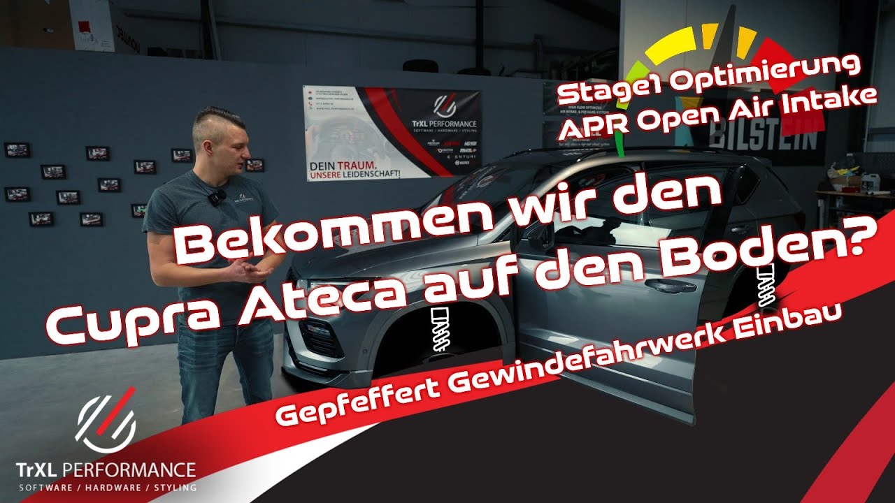 Ultimatives Fahrerlebnis: Cupra Ateca gepfeffert Fahrwerk, Stage 1 Optimierung offener APR Ansaugung