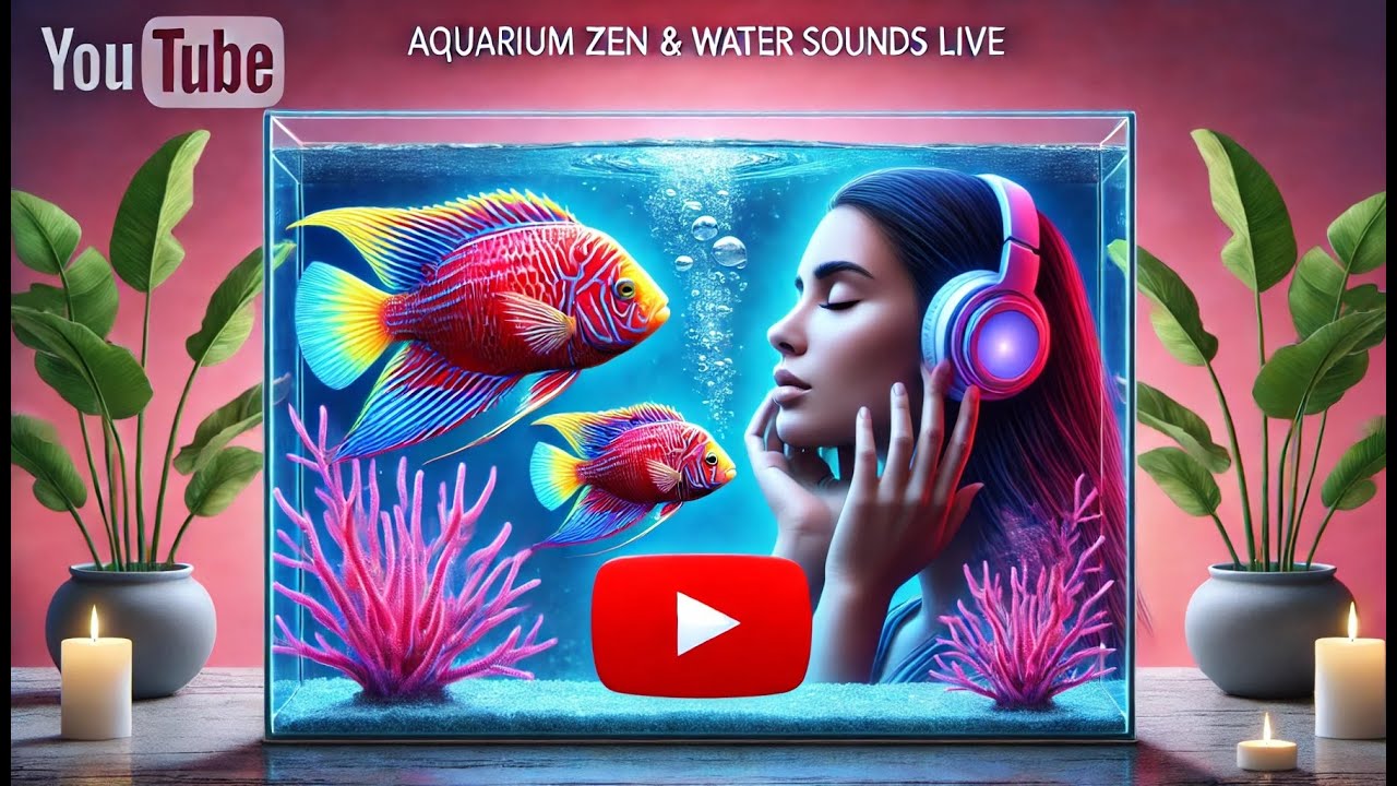 Aquarium fish peaceful relaxing music water