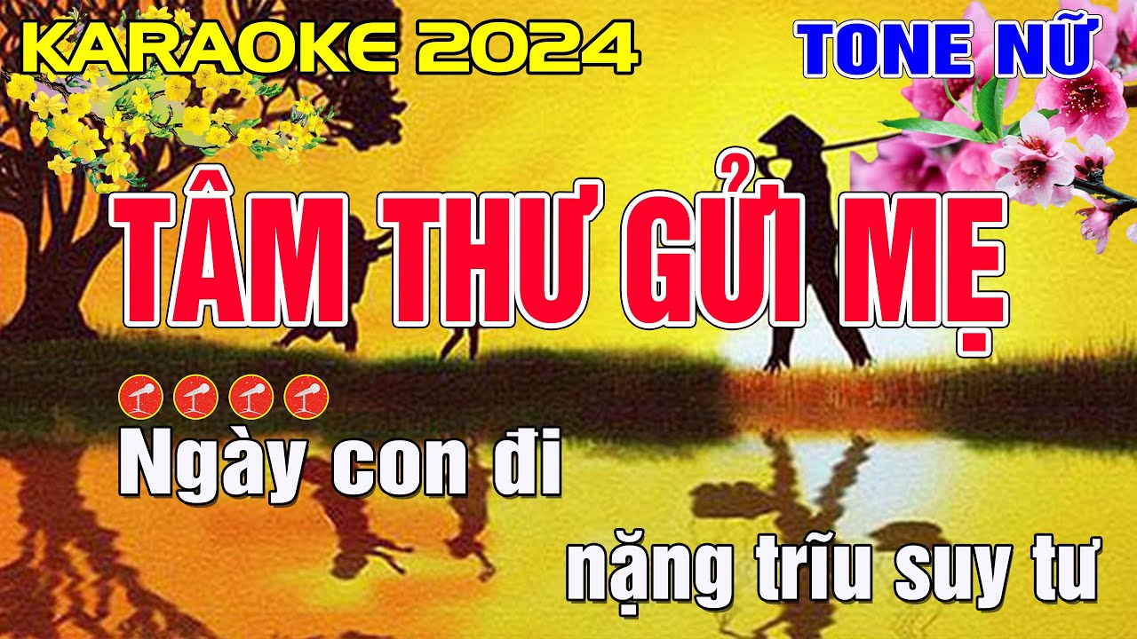 Tâm Thư Gửi Mẹ Karaoke Tone Nữ - Beat Chuẩn || Minh Điệp Organ
